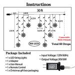 Synchronized Icicle Christmas Lights with Remote Control
