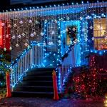 Synchronized Icicle Christmas Lights with Remote Control