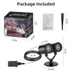 Snowflake Projector Lights for Christmas Music Displays