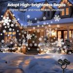 Christmas Snowflake Projector Lights for Holiday Cheer