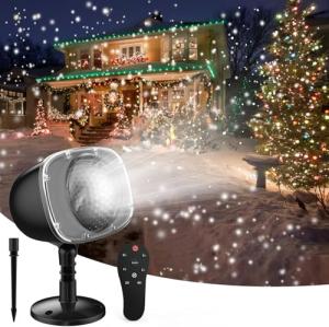 LED Snowfall Projector Lights with Remote Control