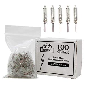 Clear Mini Christmas Replacement Bulbs, 100 Count