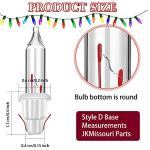 200 Mini Incandescent Replacement Bulbs for Holiday Lights