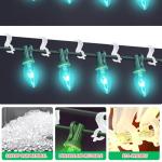 100 Mini Christmas Light Clips for Easy Setup