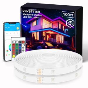 100ft Waterproof Music Sync LED Strip Lights