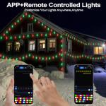 33FT RGB C9 Outdoor Christmas Lights with Music Sync