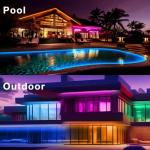 100ft Waterproof Music Sync LED Strip Lights