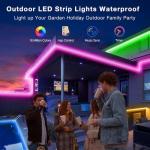 100ft Waterproof Music Sync LED Strip Lights