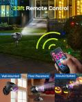 JACKYLED 2-in-1 Christmas Projector Light with Remote