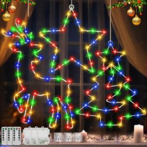 Battery Powered Christmas Window Lights Set of 3