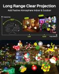 JACKYLED 2-in-1 Christmas Projector Light with Remote