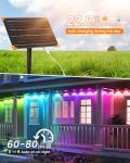 Solar Christmas Lights with Music Sync, 32.8ft