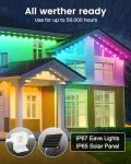 Solar Christmas Lights with Music Sync, 32.8ft