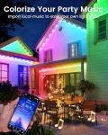 Solar Christmas Lights with Music Sync, 32.8ft