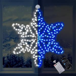 LiuZpatial 36" LED Snowflake Lights with Music Sync