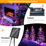 Multicolor 137ft Solar Christmas Lights with Music