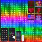 Smart Music Sync Curtain String Lights - 400 LEDs