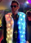 LED Light Up Faux Fur Coat for Christmas Fun