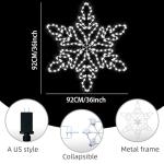 LiuZpatial 36" LED Snowflake Lights with Music Sync
