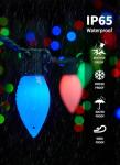 C9 RGB LED Christmas Lights with Music Sync