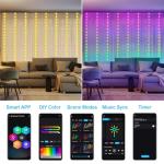 Smart Music Sync RGB Curtain Lights 8Ft x 6Ft
