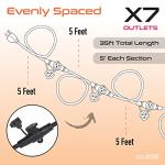 35 FT 7-Outlet Extension Cord for Christmas Lights