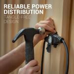 50 ft Heavy Duty Power Cord with Multiple Outlets