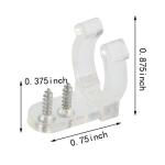 200PCS LED Rope Light Clips and Screws Bundle