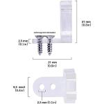 100 LED Rope Light Clips with 200 Screws