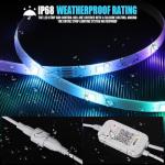 100ft Waterproof LED Strip Lights with Music Sync