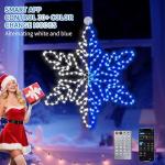 LiuZpatial 36" LED Snowflake Lights with Music Sync