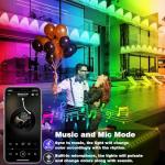 50FT Waterproof RGB Smart Music Sync Lights