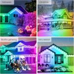 50FT Waterproof RGB Smart Music Sync Lights
