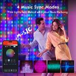 Smart Music Sync Curtain String Lights - 400 LEDs