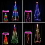 8 FT Music-Sync Prelit Christmas Tree with LEDs