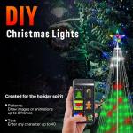 8 FT Music-Sync Prelit Christmas Tree with LEDs