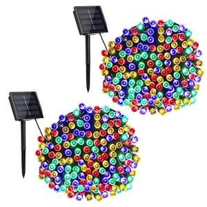 Toodour 400 LED Solar Music Sync Christmas Lights