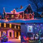 50 LED Solar C6 Christmas String Lights - 8 Modes