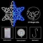 LiuZpatial 36" LED Snowflake Lights with Music Sync