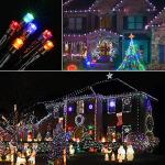 Toodour 400 LED Solar Music Sync Christmas Lights
