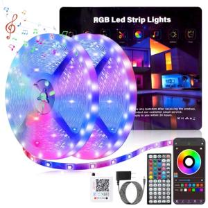 132 ft Music Sync LED Strip Lights for Parties