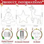 Battery Powered Christmas Window Lights Set of 3