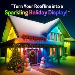 150FT Music Sync Outdoor Christmas Lights with RGB LED