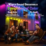 150FT Music Sync Outdoor Christmas Lights with RGB LED
