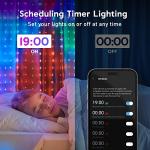 Smart Music Sync Curtain String Lights - 400 LEDs