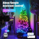 Dreicht Smart Christmas String Lights - 131FT 400 RGB LEDs WiFi Christmas Lights with App Controlled Multi-Color Changing Compatible with Alexa & Google Home for 6-8ft Christmas Tree