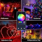 Dreicht Smart Christmas String Lights - 131FT 400 RGB LEDs WiFi Christmas Lights with App Controlled Multi-Color Changing Compatible with Alexa & Google Home for 6-8ft Christmas Tree