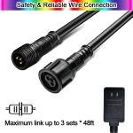 48ft Smart Music Sync Outdoor String Lights