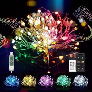 Music Sync Smart RGB Fairy String Lights 33ft