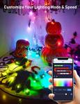 Music Sync Smart RGB Fairy String Lights 33ft